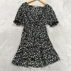 INSPIRED HEARTS Dress Large Women's Coquette Floral Boho‎ Cottagecore Babydoll